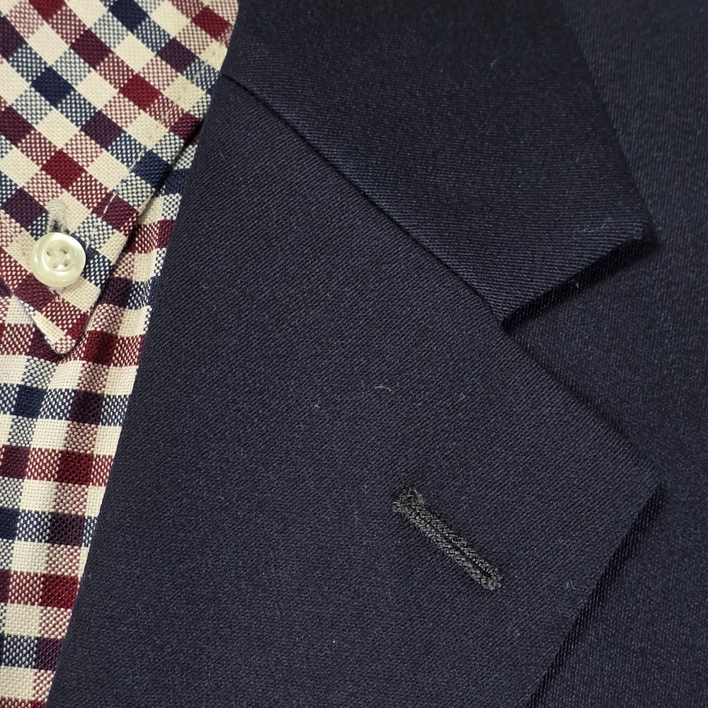 Jones New York Men's Sport Coat Blazer Three Button Navy Wool Blend Blend Sz 44L - Picture 9 of 15